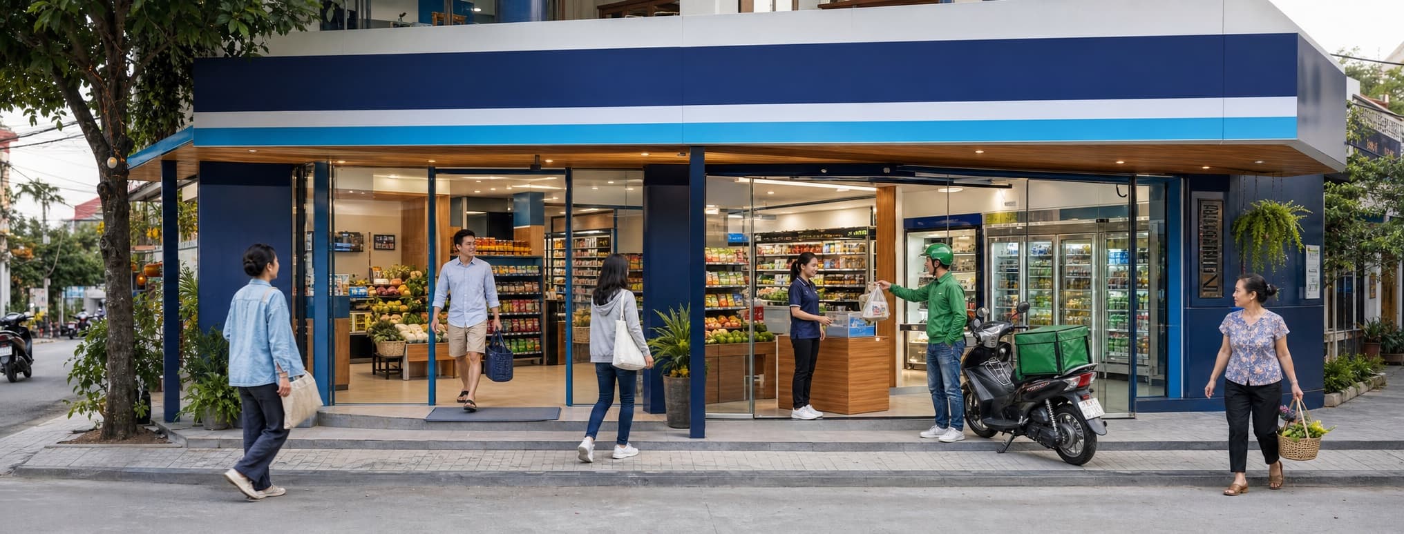 Cửa hàng MFC Market phục vụ khu dân cư địa phương