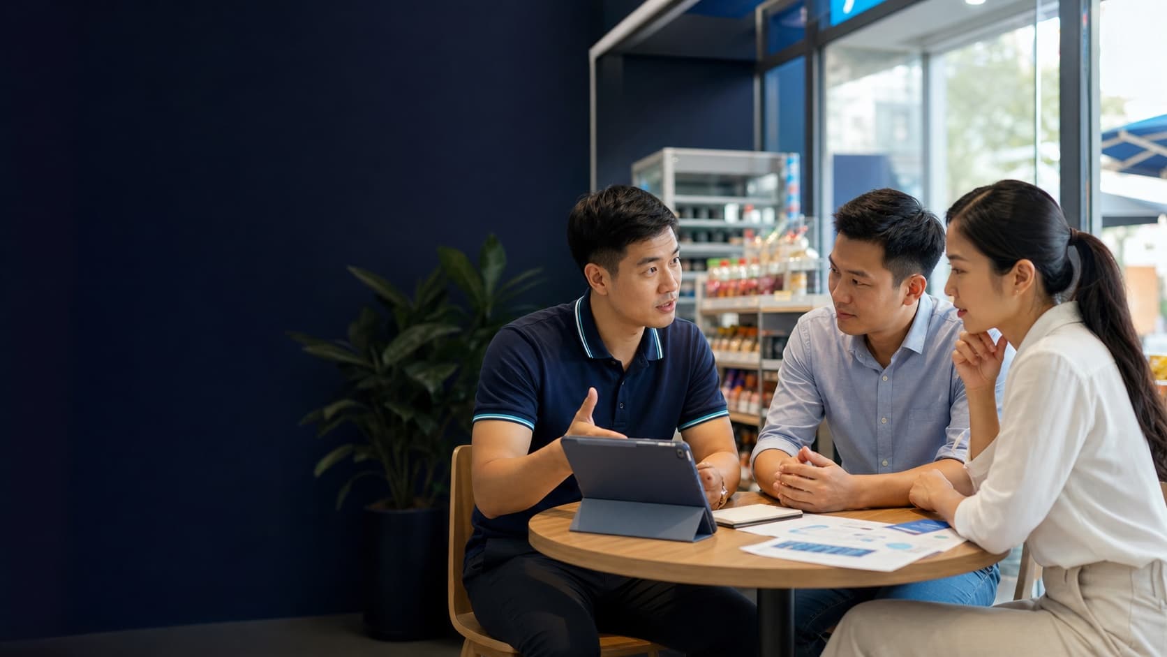 Đội ngũ MFC Market trao đổi cùng khách hàng