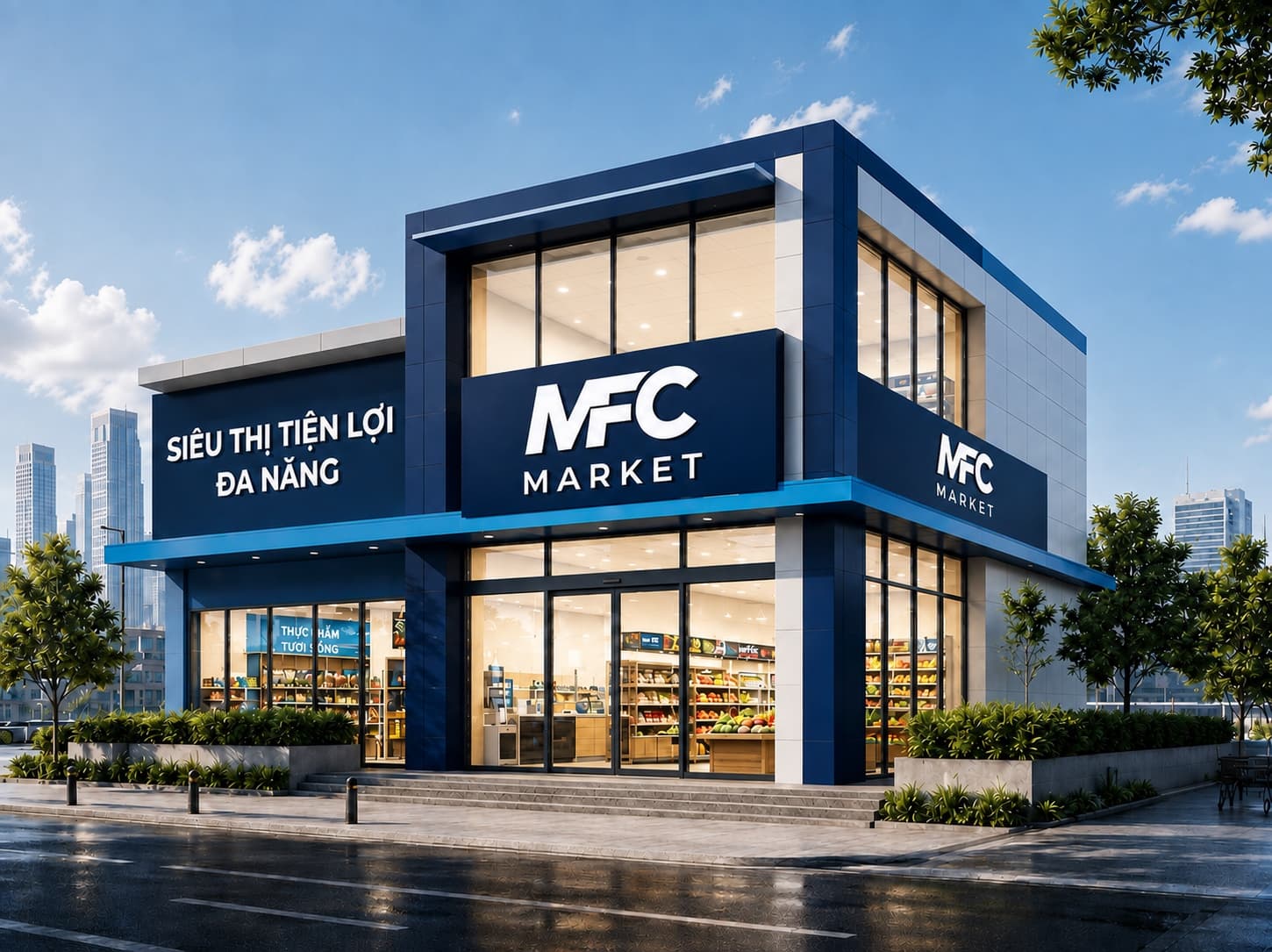 Mặt tiền MFC Market 2 sao