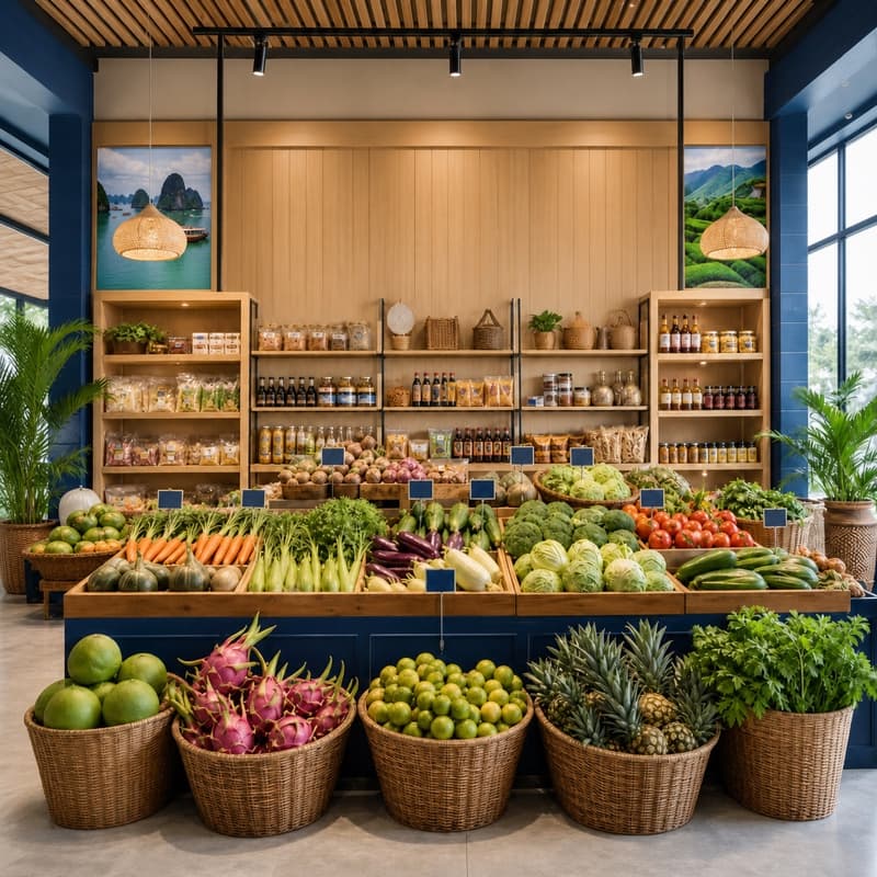 Quầy tươi & đặc sản địa phương