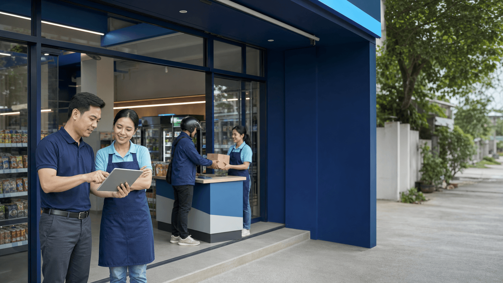 Điểm bán MFC MARKET kết hợp cửa hàng và điểm giao nhận hàng